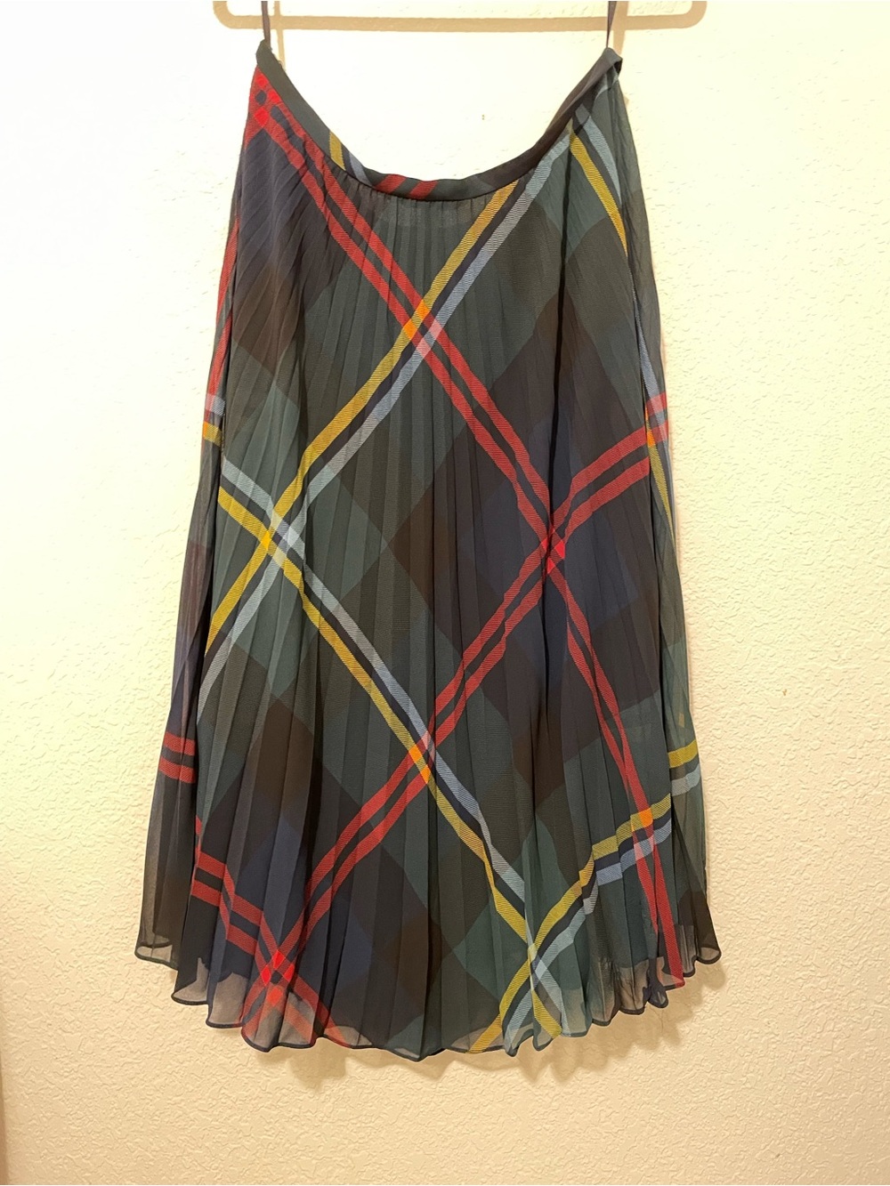 Ralph Lauren Multicolor Plaid Pleated Midi Skirt - Picture 5 of 5